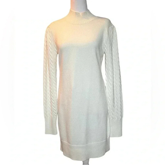 Steve Madden Cable Long Sleeve Sweater Dress
Ivory Cream From Nordstrom Size M - Picture 1 of 5